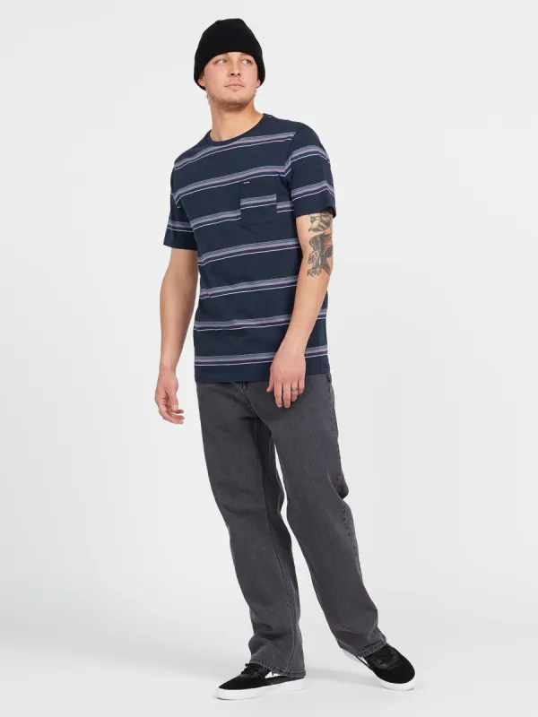 Outstoned Crew Short Sleeve Shirt - Navy sold by Volcom