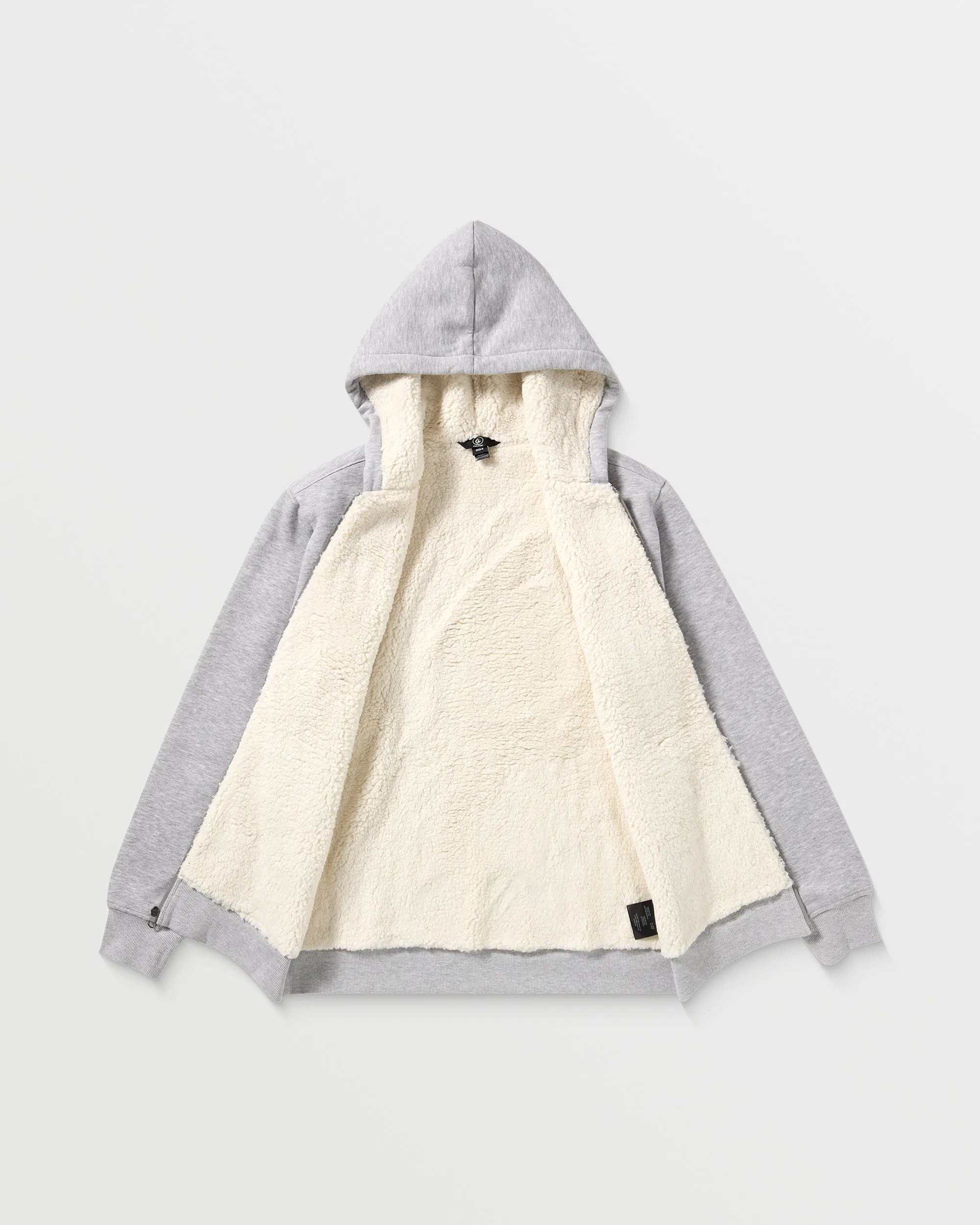 Foreman Zip Fleece Hoodie Sherpa - Heather Grey sold by Volcom product image thumbnail 3