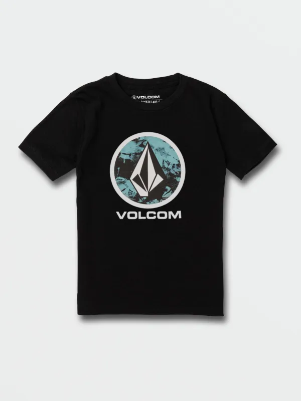 Little Boys Crisp Stone Short Sleeve Tee - Black sold by Volcom