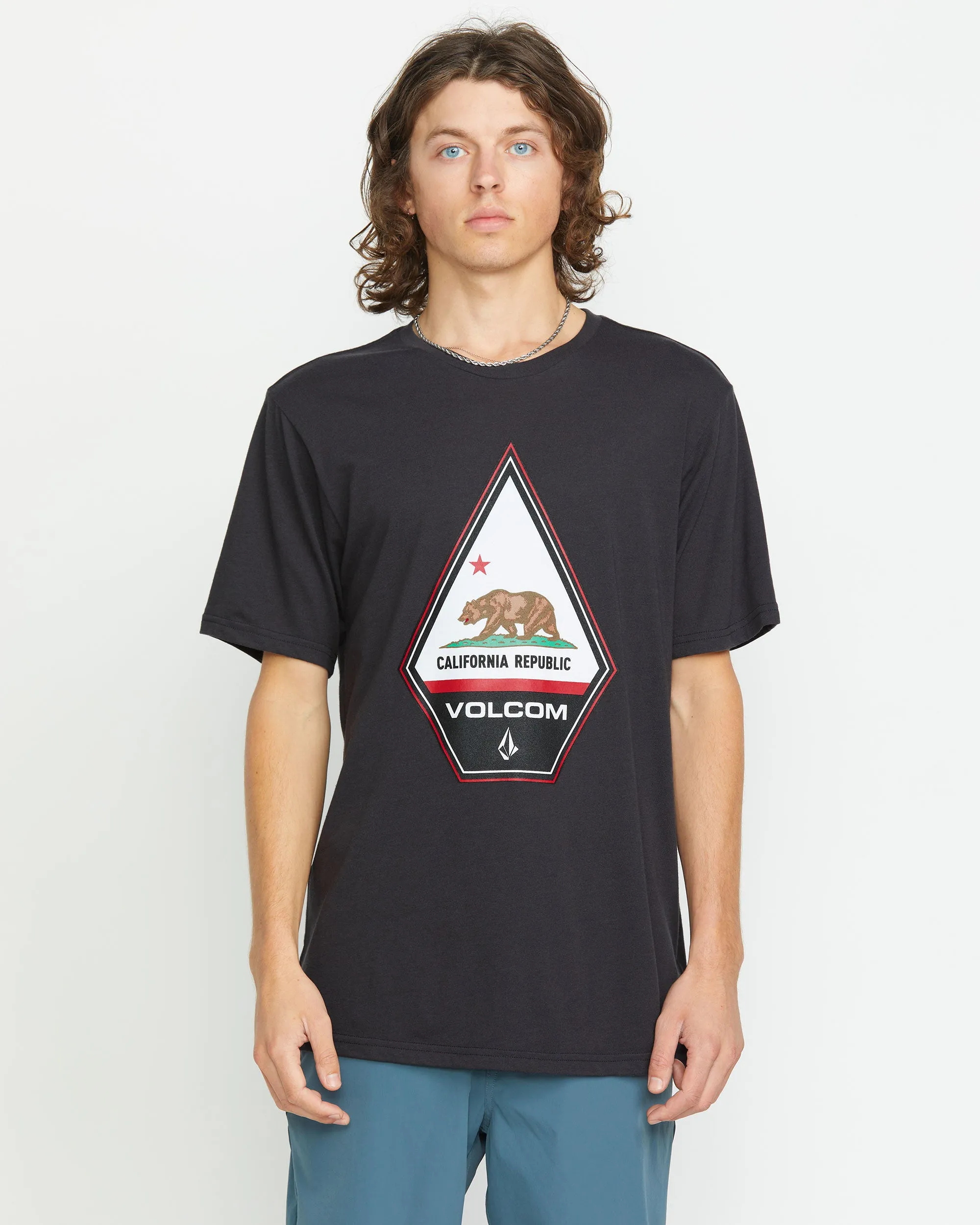 Californeye-Eh Short Sleeve Tee - Washed Black Heather sold by Volcom