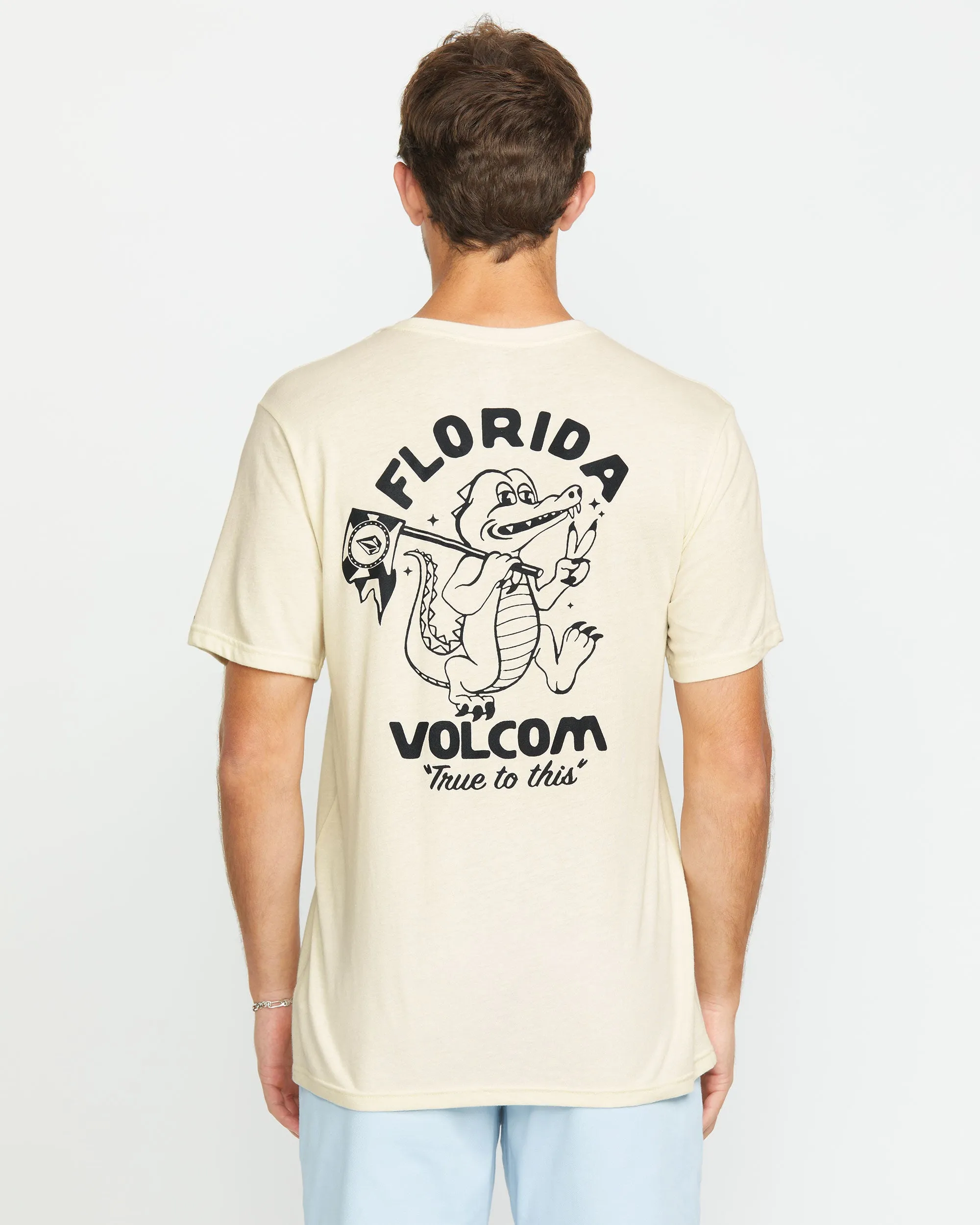 Gatornation Short Sleeve Tee - Off White Heather sold by Volcom product image thumbnail 3