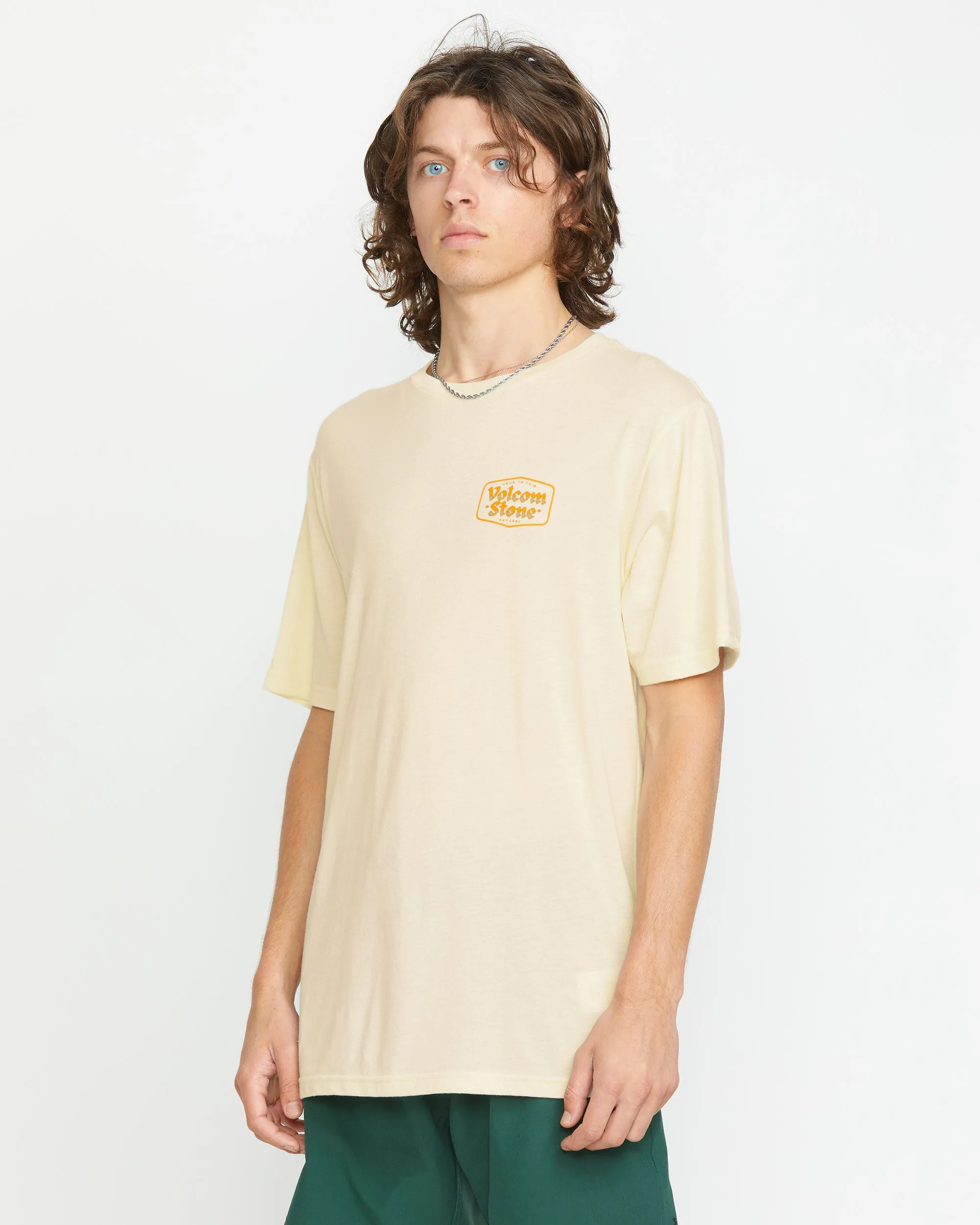 Stone Buckle Short Sleeve Tee - Off White Heather sold by Volcom product image thumbnail 5
