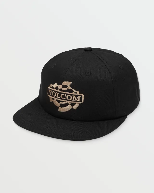 Oval Track Adjustable Hat - Black sold by Volcom