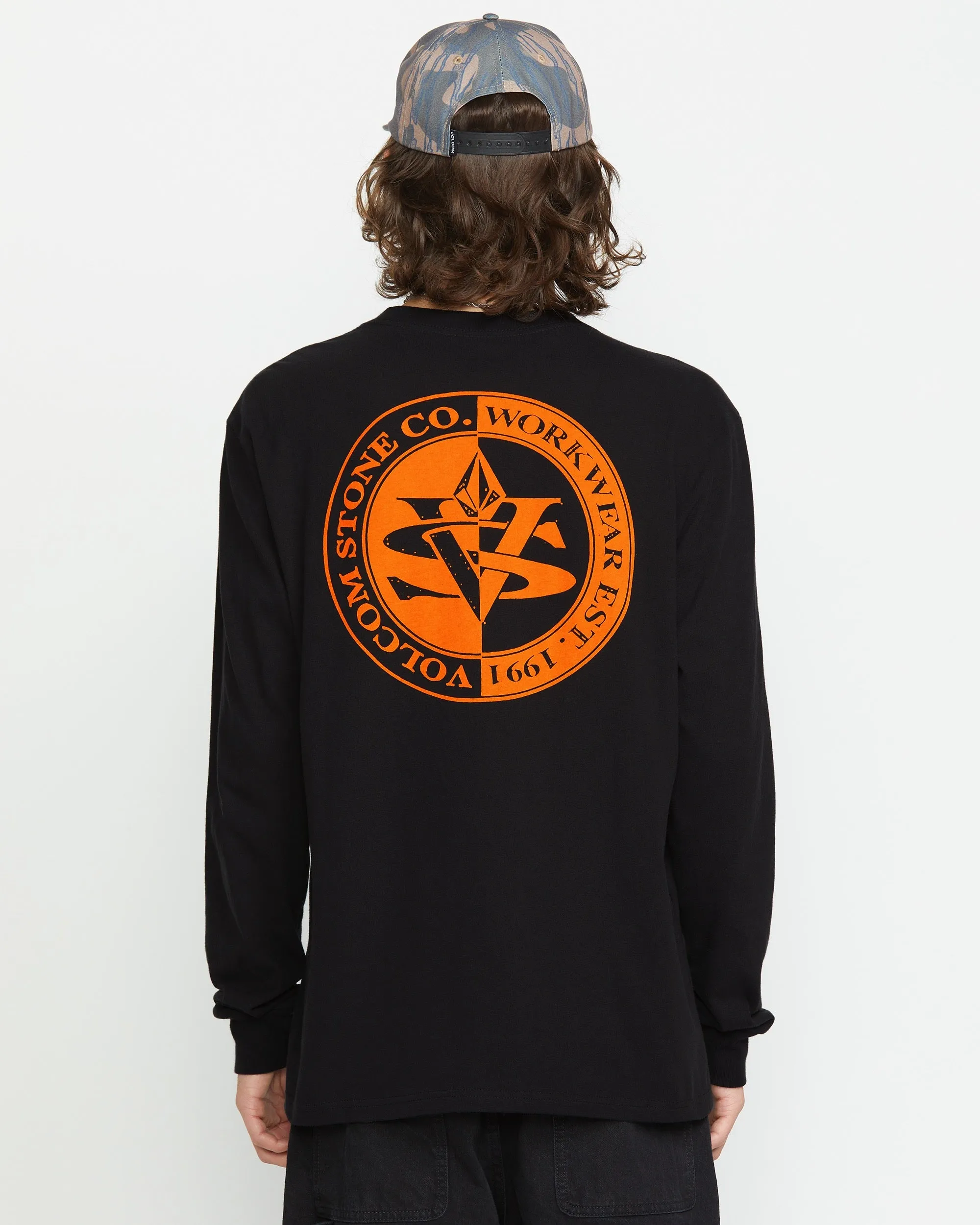 Volcom Workwear Excavator Long Sleeve Tee - Black sold by Volcom product image thumbnail 3