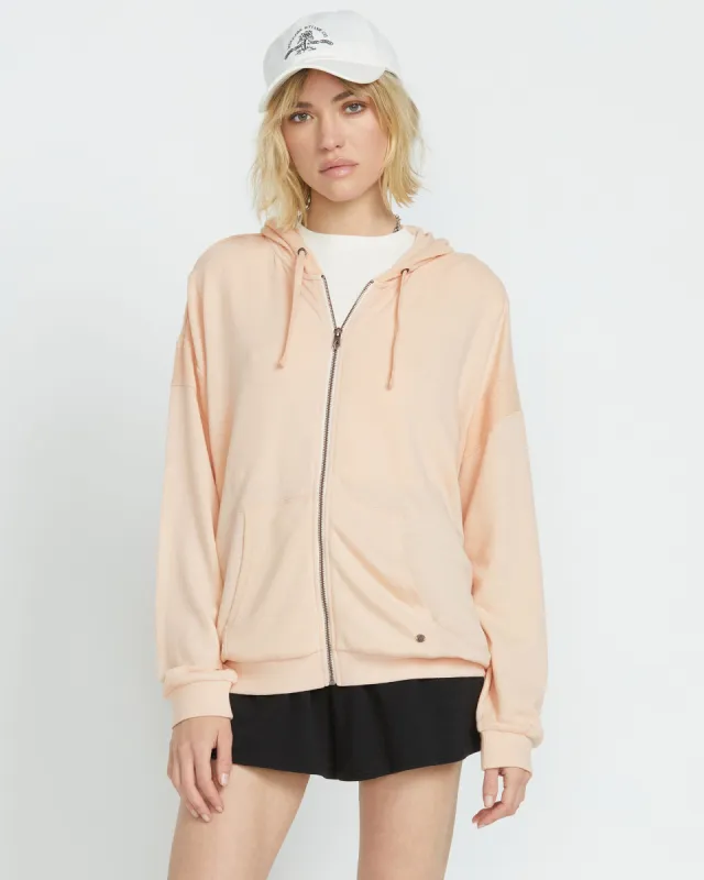 Lived in Lounge Frenchie Zip Hoodie - Champagne Gold sold by Volcom