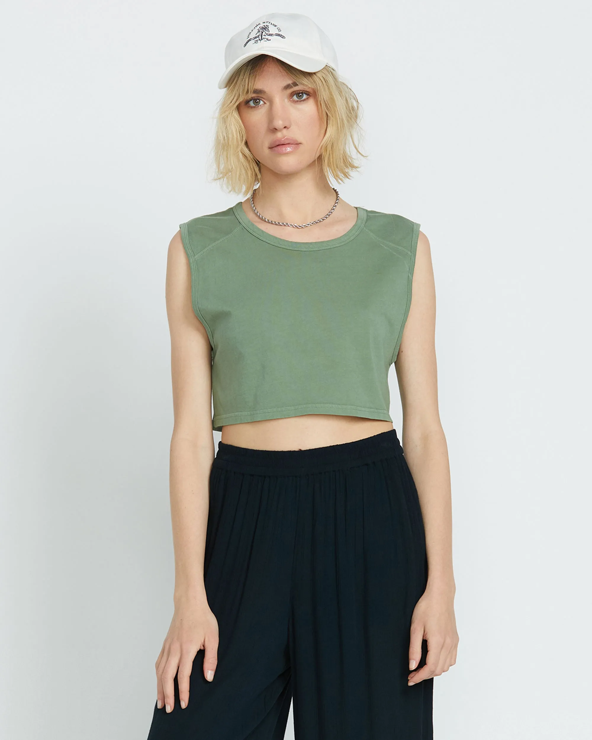 Lived in Lounge Muscle Tank - Grass Green sold by Volcom