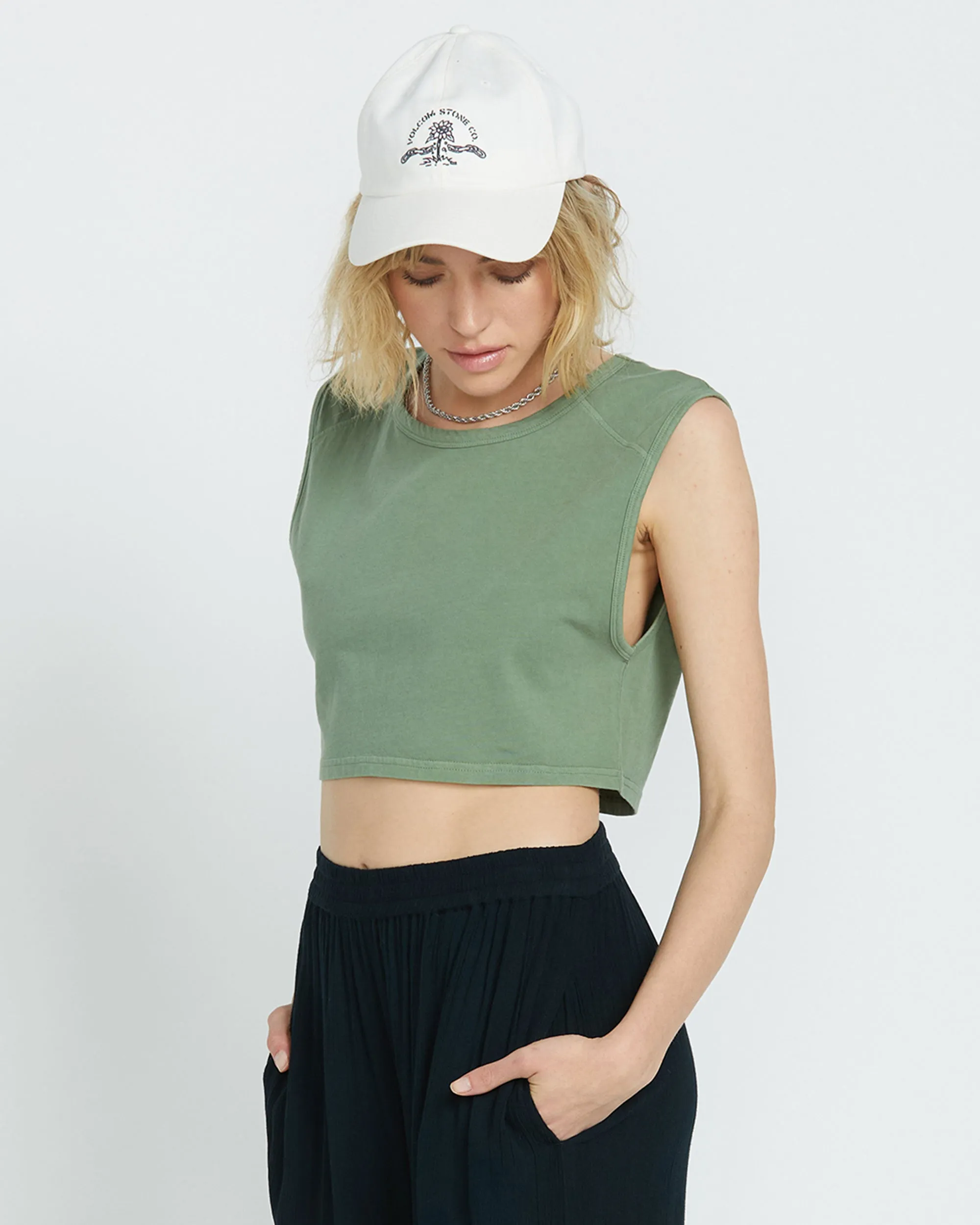 Lived in Lounge Muscle Tank - Grass Green sold by Volcom product image thumbnail 5