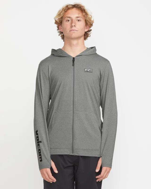 Modstone Loose Zip Hood - Heather Grey sold by Volcom