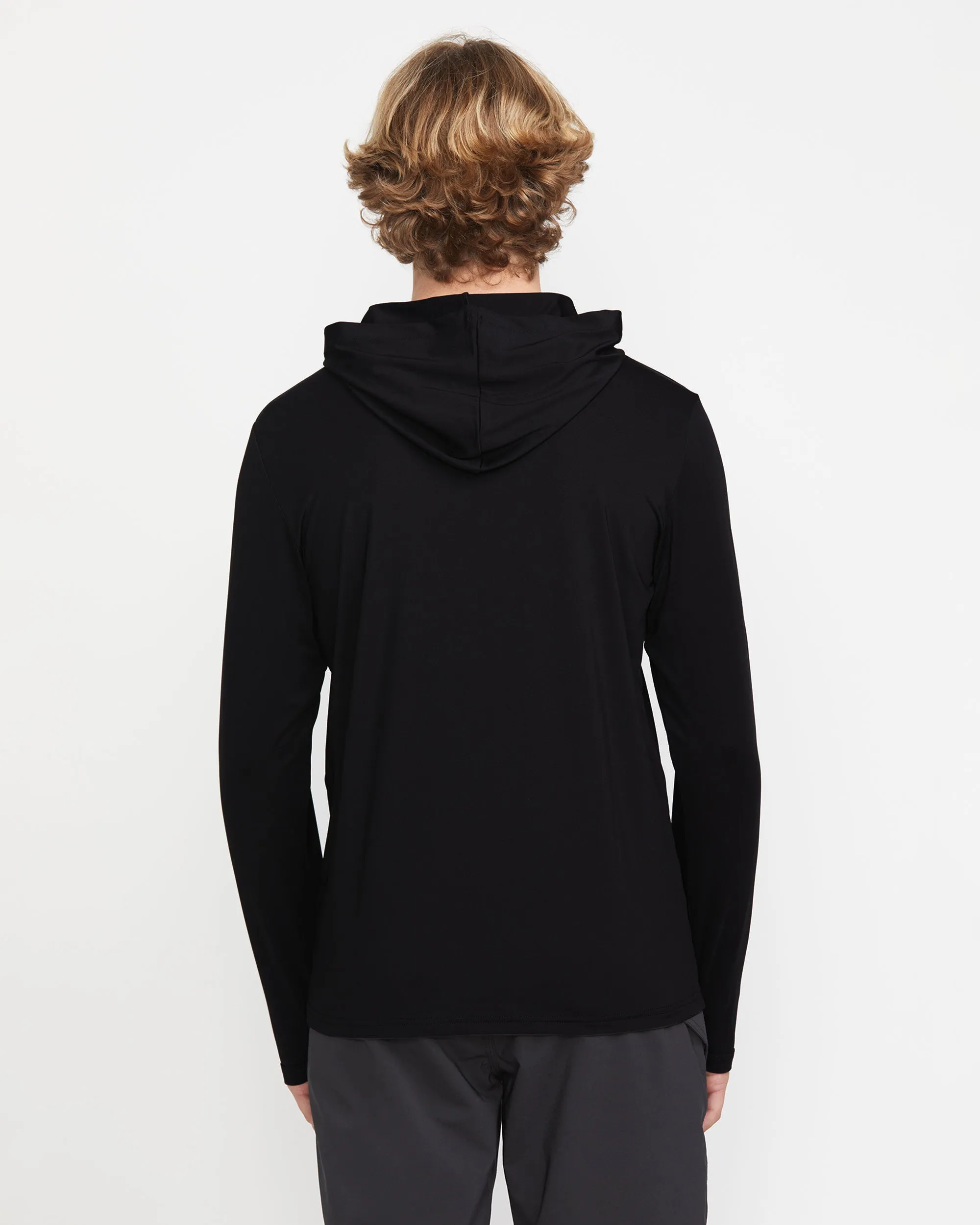 Large Iconic Hood Long Sleeve - Black sold by Volcom product image thumbnail 2