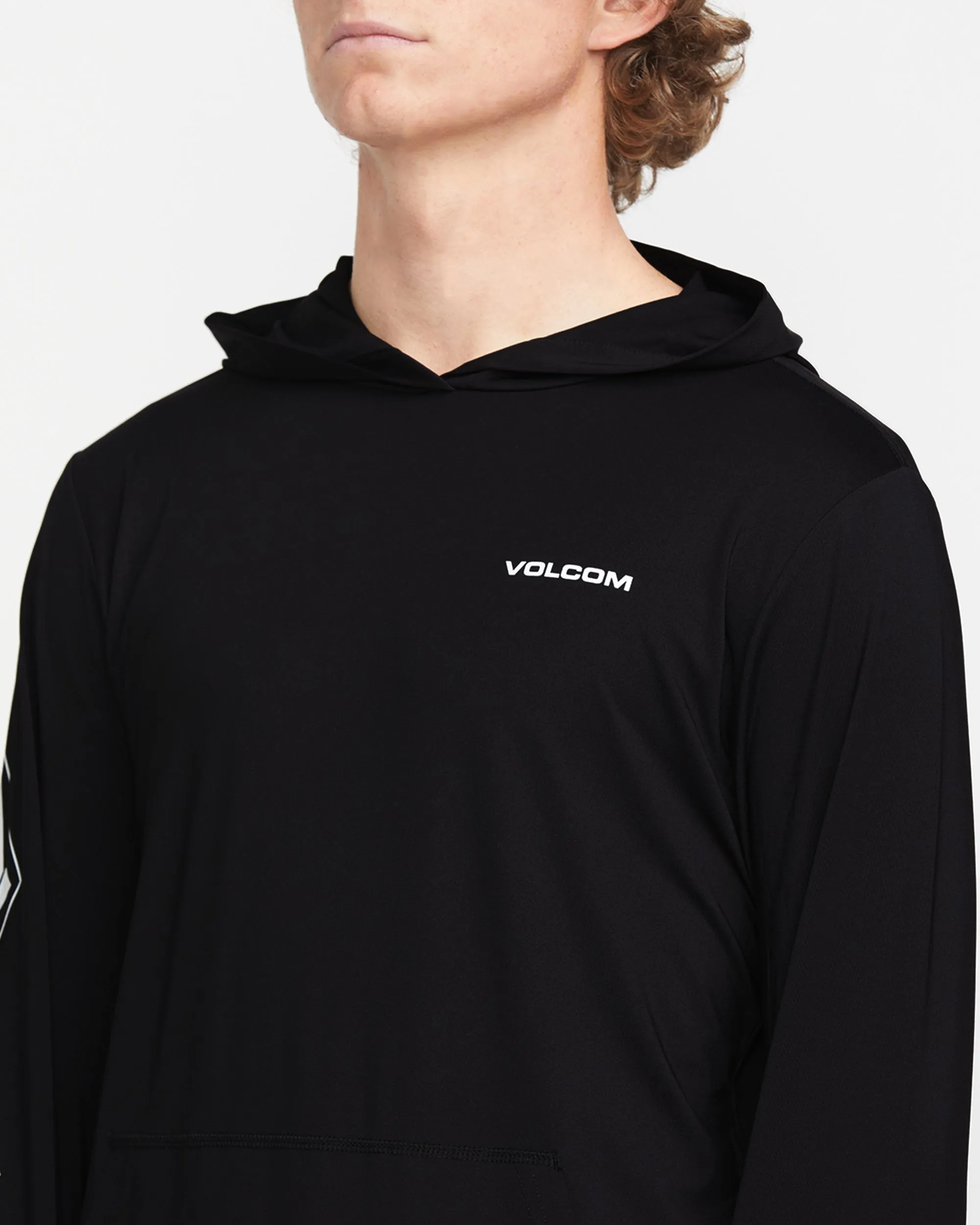 Large Iconic Hood Long Sleeve - Black sold by Volcom product image thumbnail 4