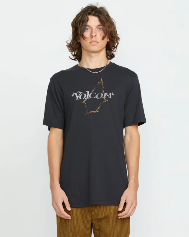 Galaxy Short Sleeve Tee - Washed Black Heather sold by Volcom