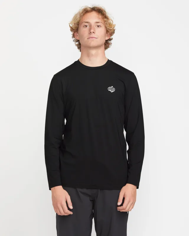 Oval Track Loose Long Sleeve - Black sold by Volcom