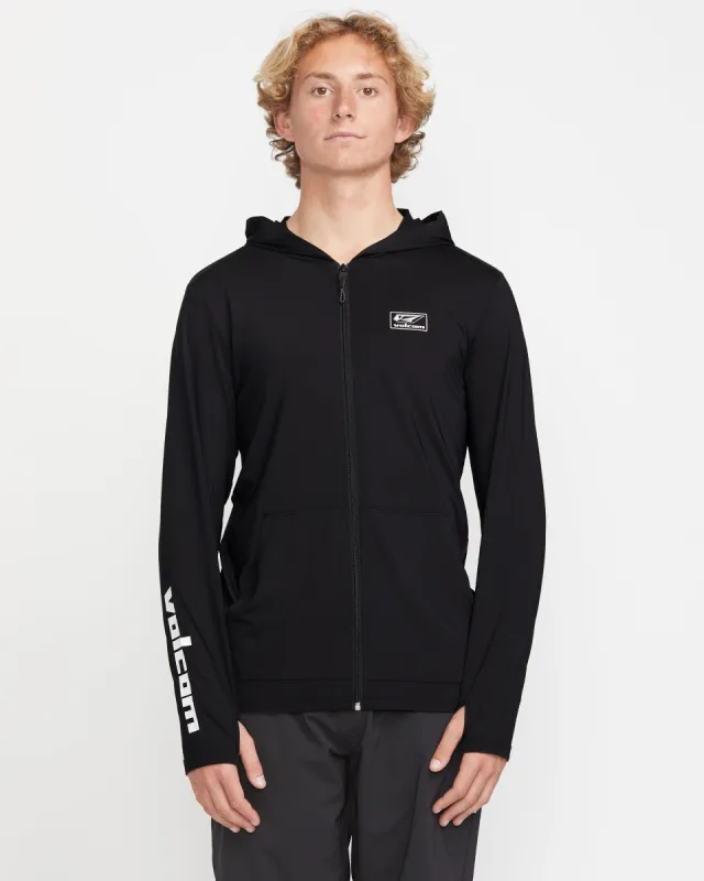 Modstone Loose Zip Hood - Black sold by Volcom