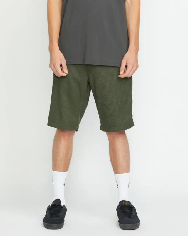 Frickin Modern Stretch Shorts - Squadron Green sold by Volcom