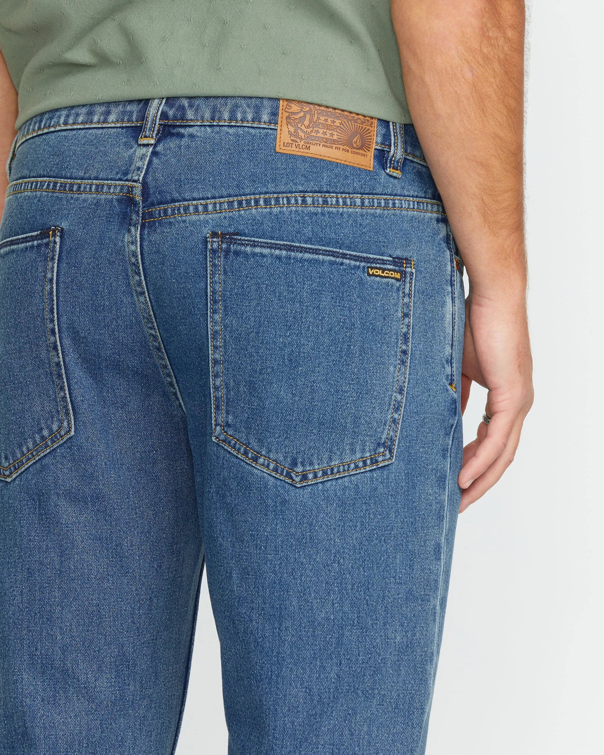 Solver Modern Fit Jeans - Standard Issue Blue sold by Volcom product image thumbnail 4