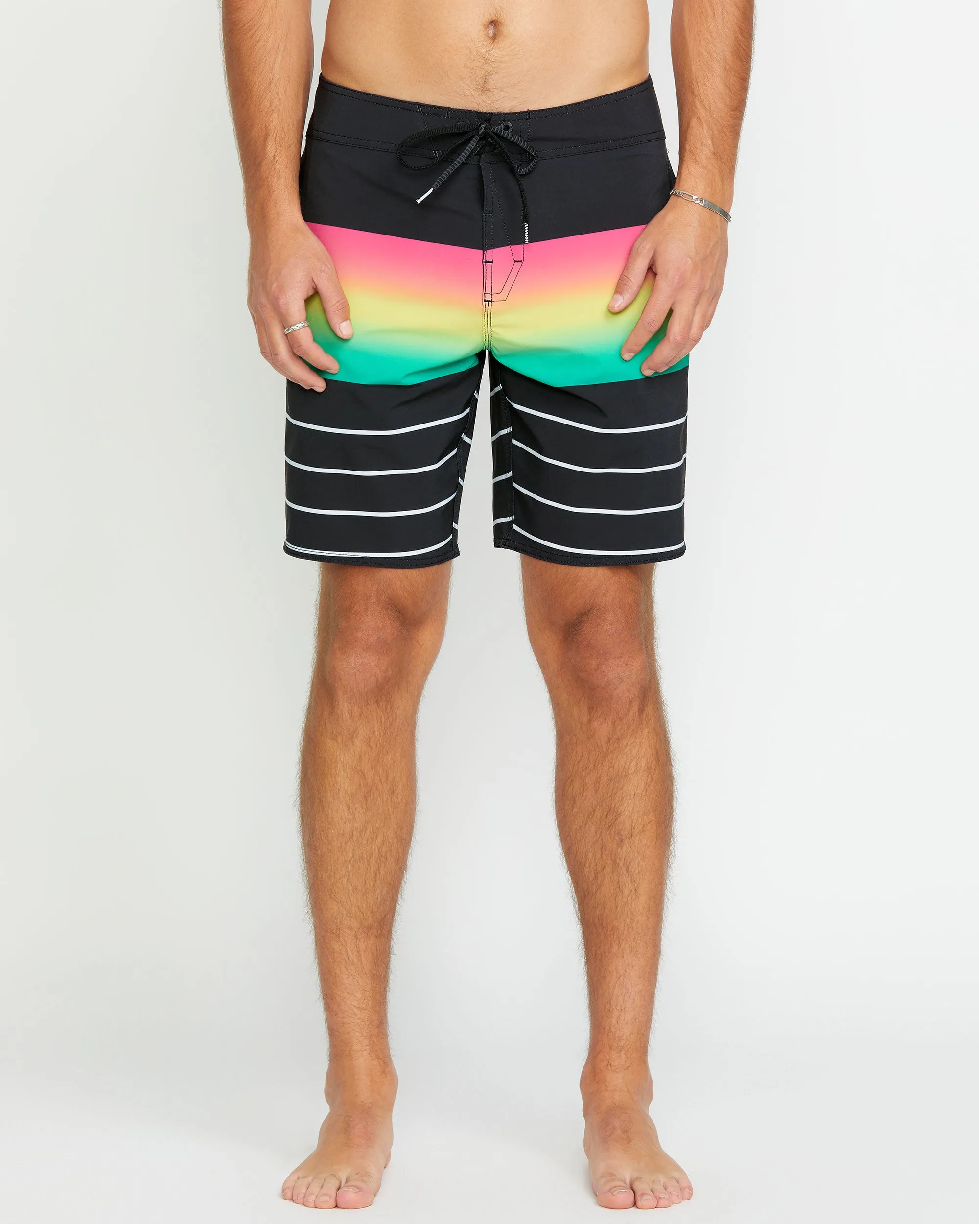 Quarta Fade Mod-Tech Trunks - New Black sold by Volcom