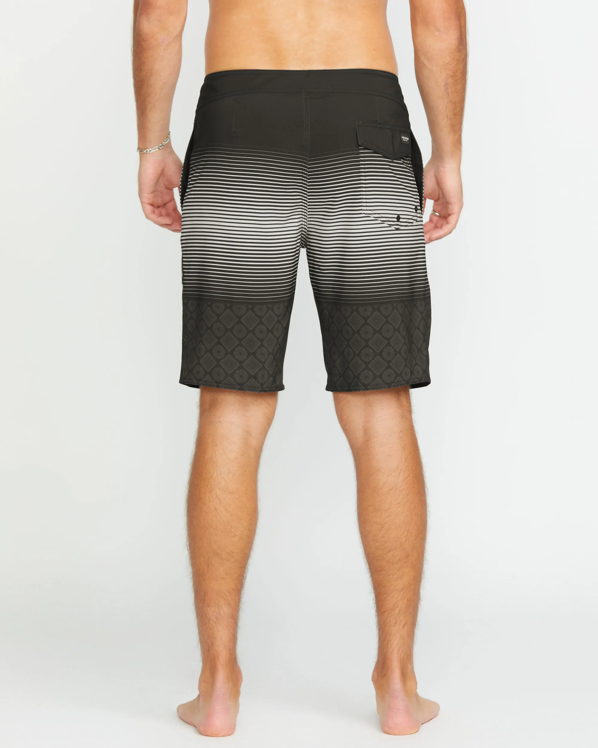 Lido Stripe Mod-Tech Trunks - Black sold by Volcom product image thumbnail 2