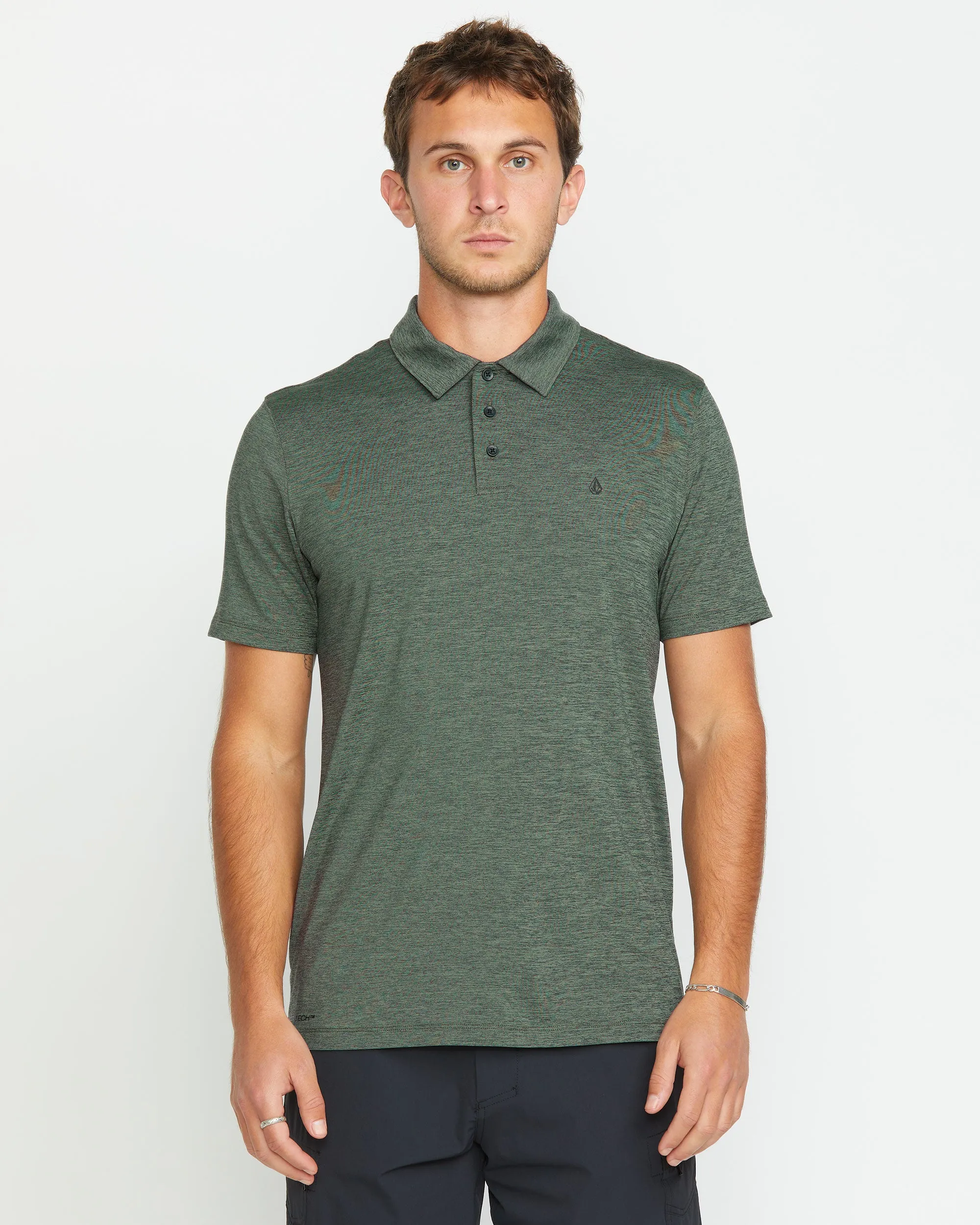 Hazard Pro Polo Short Sleeve - Light Olive sold by Volcom