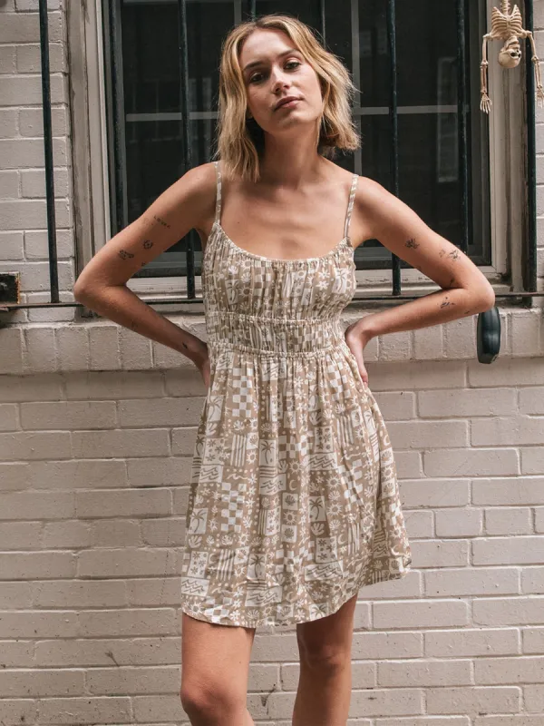 Sunny Daze Dress - Mocha sold by Volcom