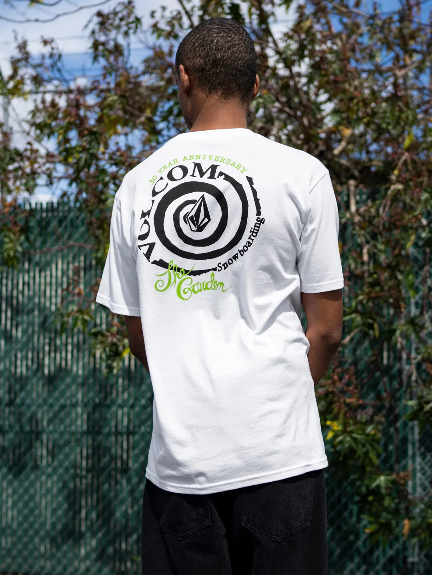Volcom Entertainment The Garden Short Sleeve Tee - White sold by Volcom product image thumbnail 2