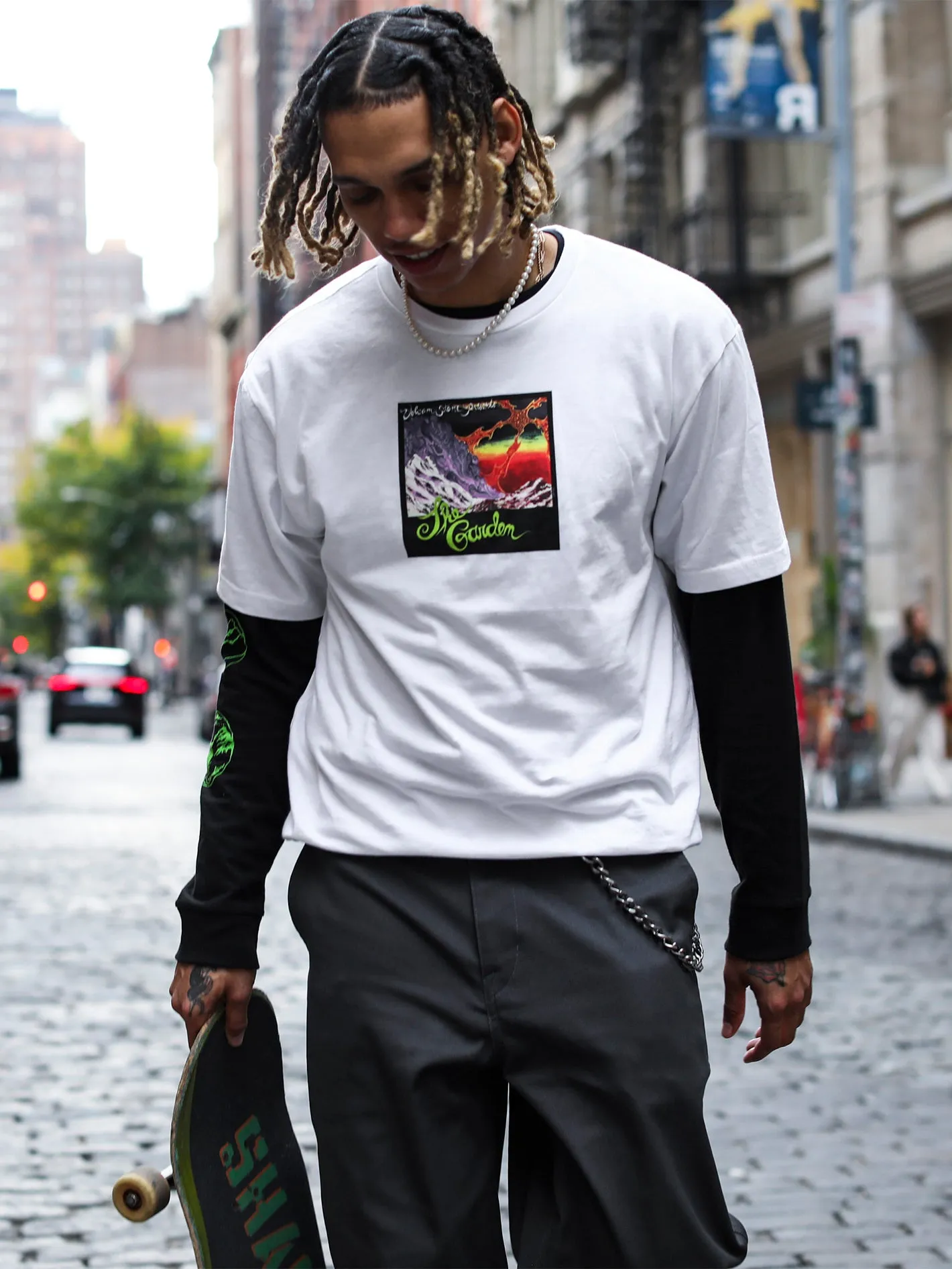 Volcom Entertainment The Garden Short Sleeve Tee - White sold by Volcom