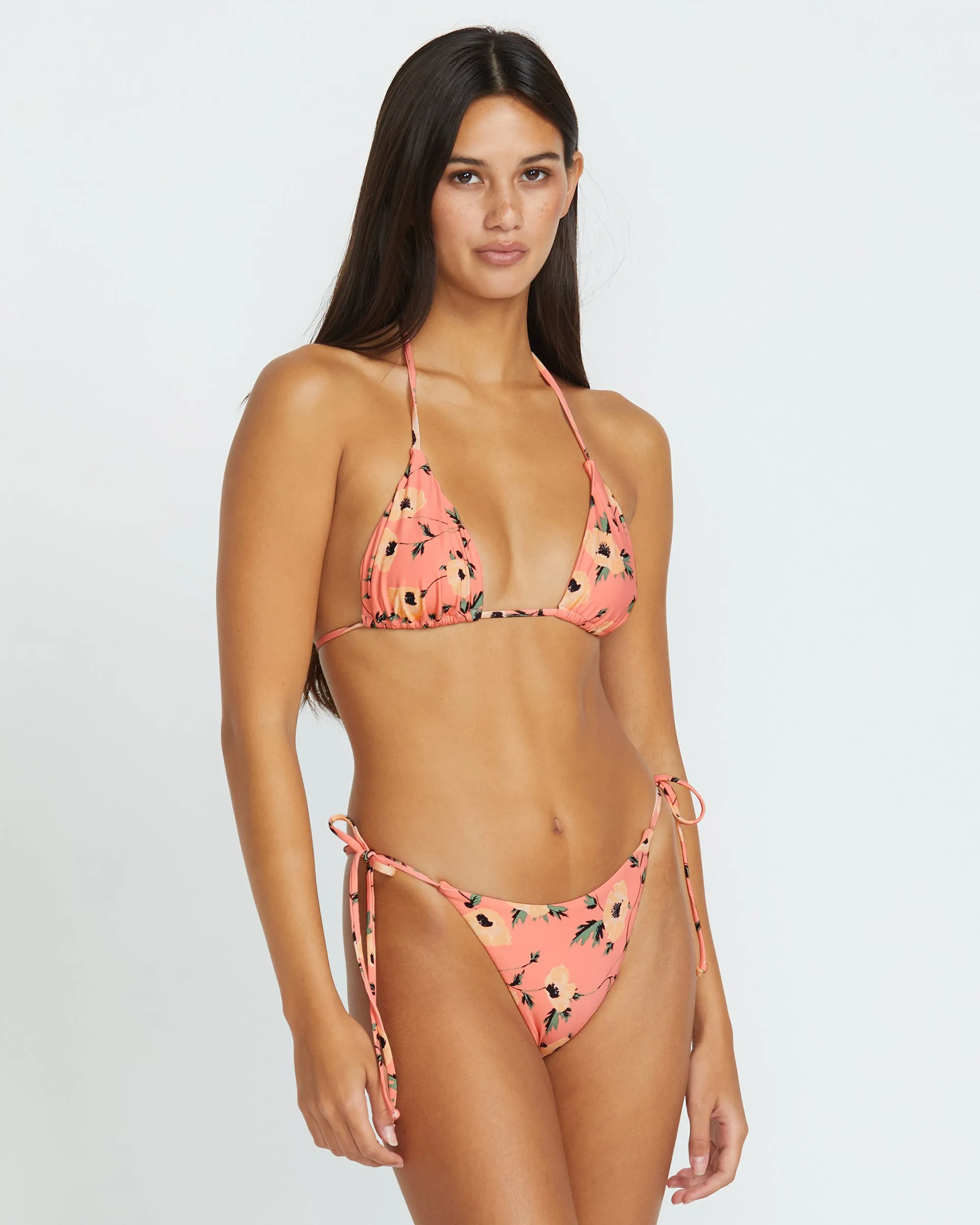 Call Me Big Poppy Triangle Bikini Top - Sunset sold by Volcom product image thumbnail 4