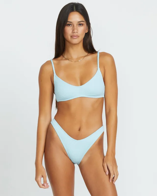 Pucker Up Scoop Crop Bikini Top - Cloud Blue sold by Volcom
