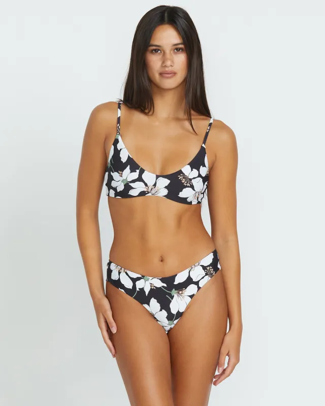 Midnight Lily Crop Bikini Top - Black sold by Volcom