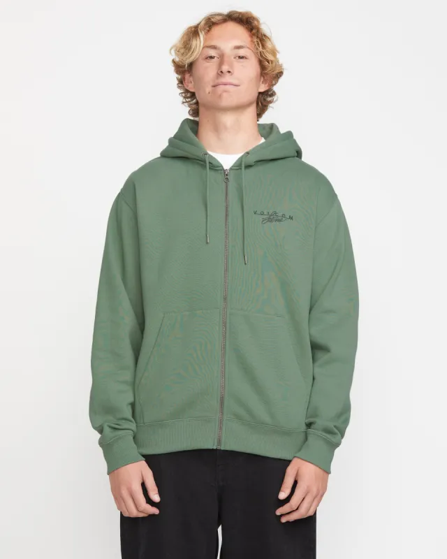 Calmstone Zip - Light Olive sold by Volcom