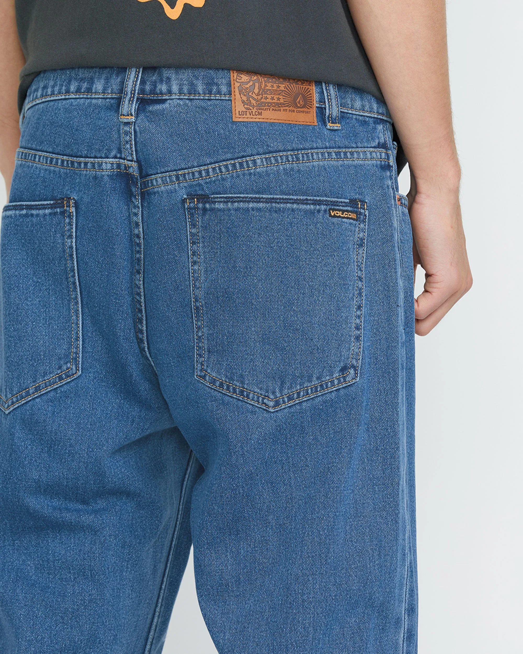 Modown Relaxed Fit Tapered Jeans - Standard Issue Blue sold by Volcom product image thumbnail 5