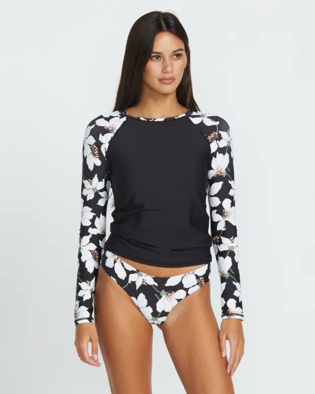 Midnight Lived in Loungey Long Sleeve - Black sold by Volcom
