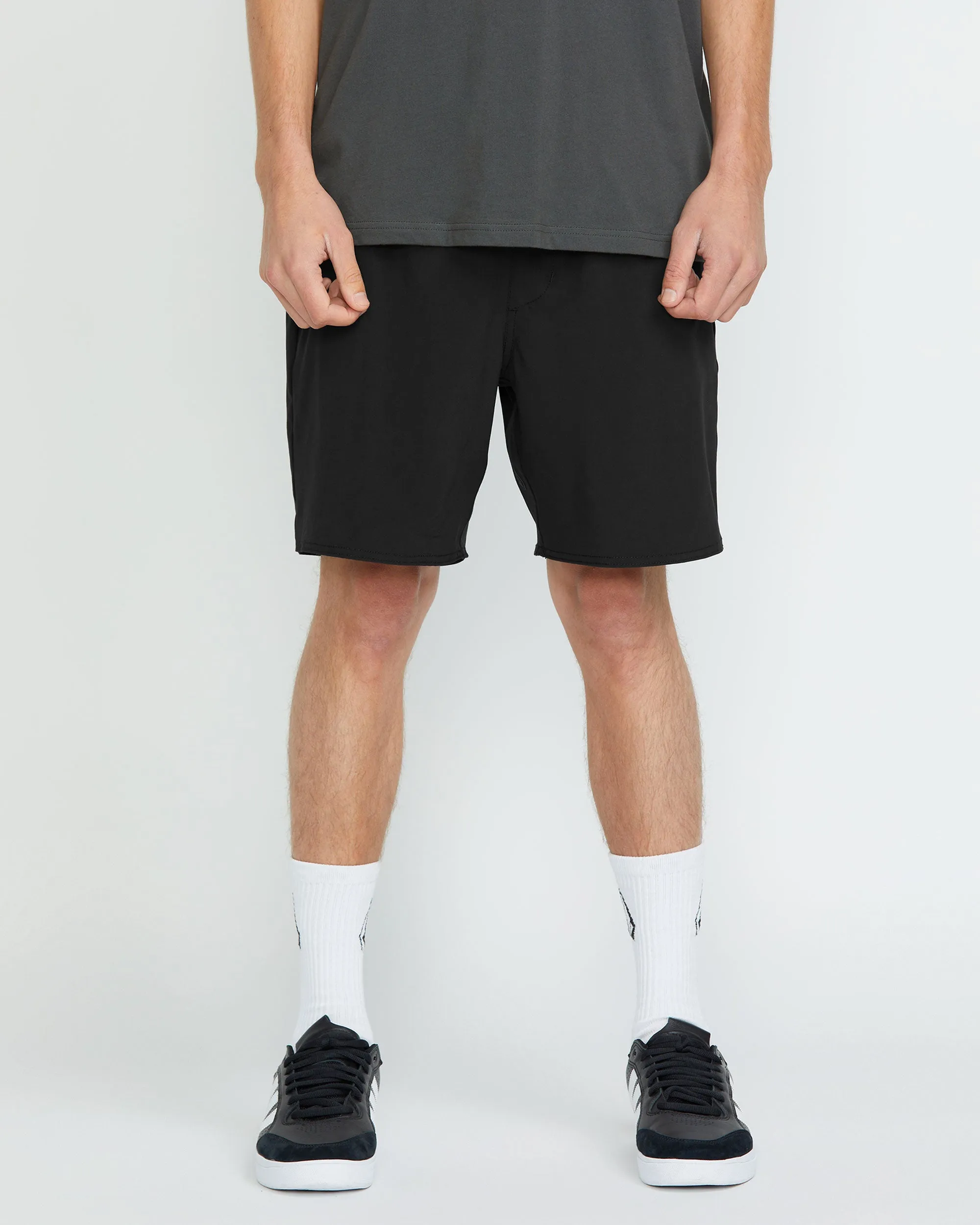 Nomoly Elastic Waist Shorts - Black sold by Volcom