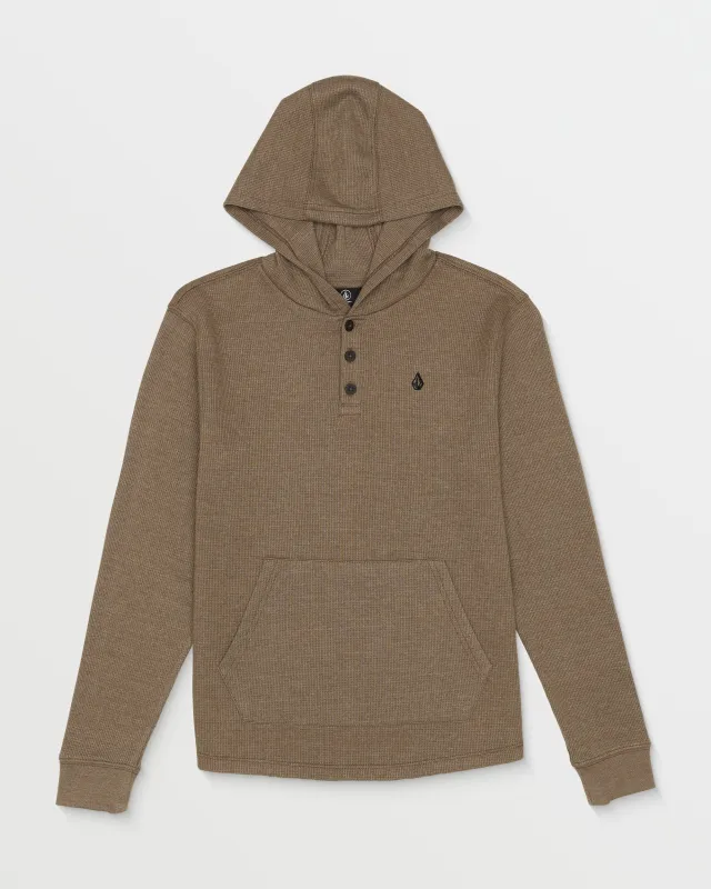 Big Boys Murph Thermal Long Sleeve Shirt - Brown sold by Volcom