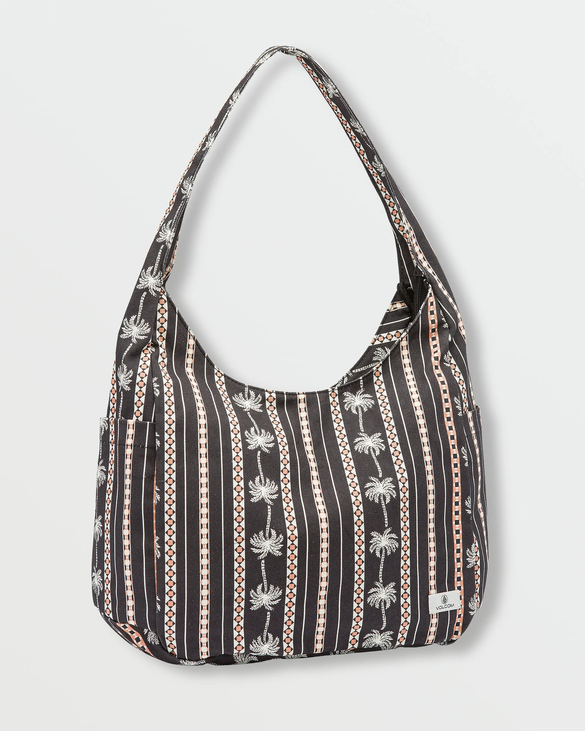 Schoolyard Canvas Hobo Tote - Black Combo sold by Volcom