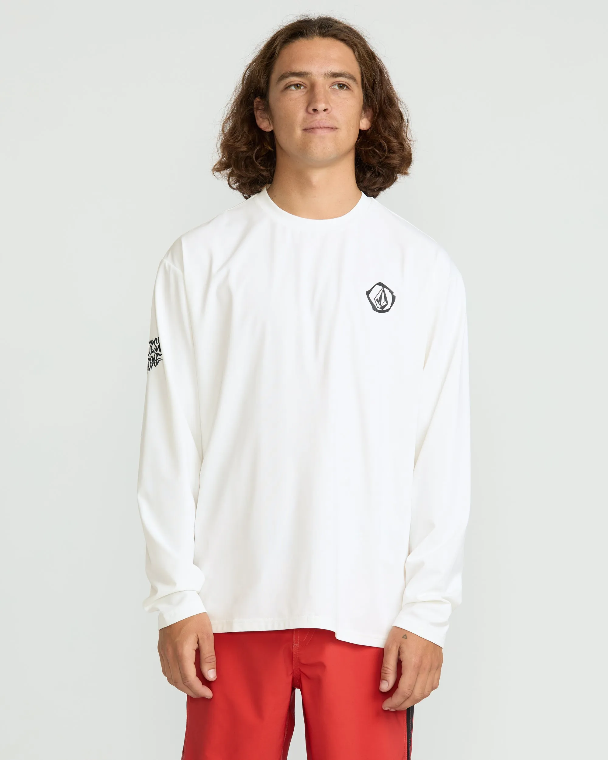 Men's Wavvyyy Surf Long Sleeve Rashguard sold by Volcom