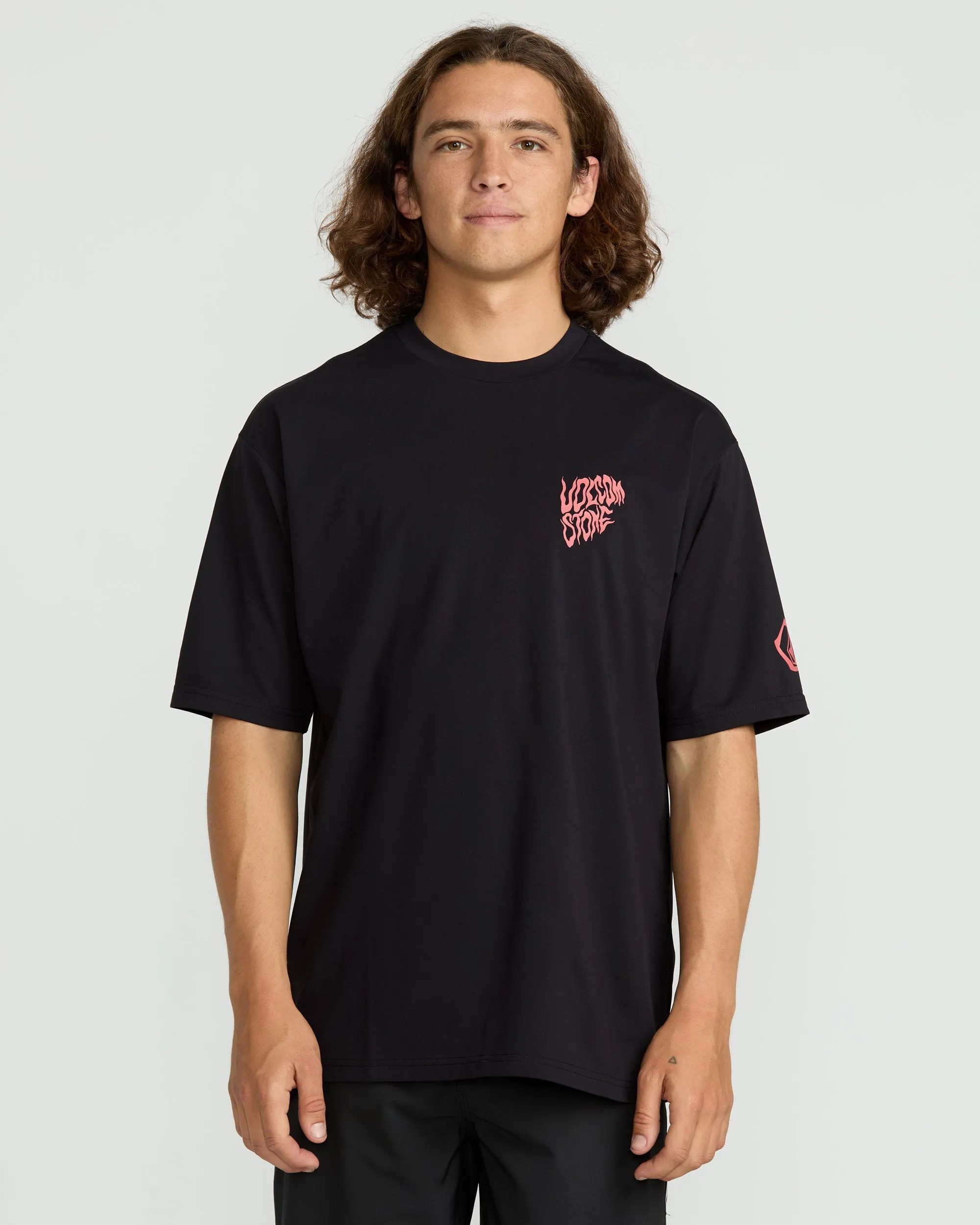 Men's Wavvyyy Surf Short Sleeve Rashguard sold by Volcom