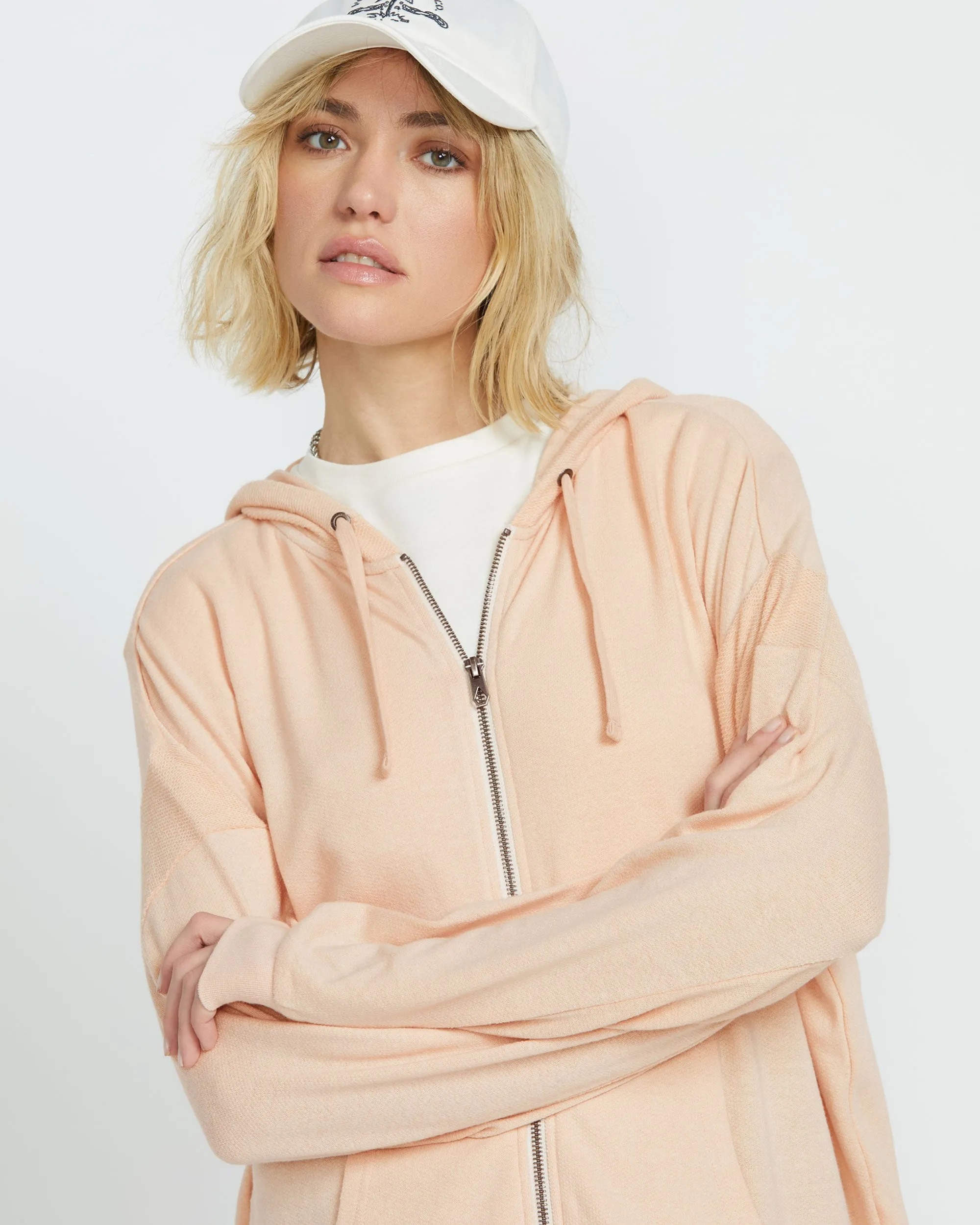 Women's Lived in Lounge Frenchie Zip Hoodie sold by Volcom product image thumbnail 5