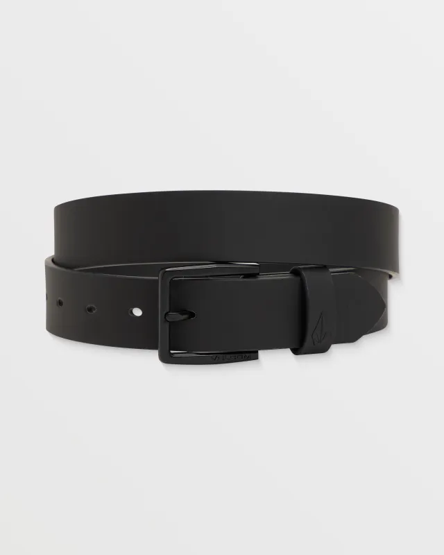 Men's Flat Bar Pu Belt made by Volcom