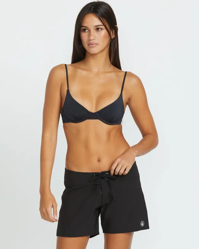 Women's Simply Solid Front-Tie Boardshorts sold by Volcom