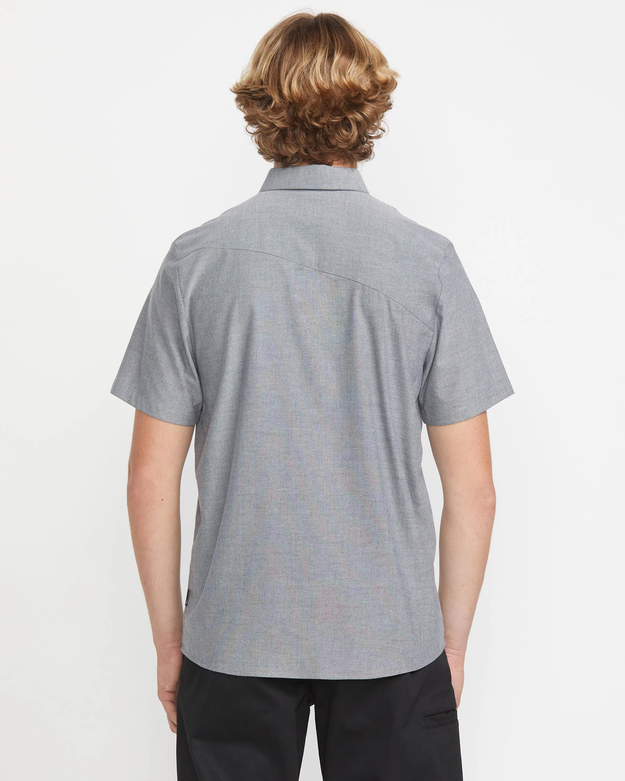 Men's Everett Oxford Short Sleeve Shirt sold by Volcom product image thumbnail 2