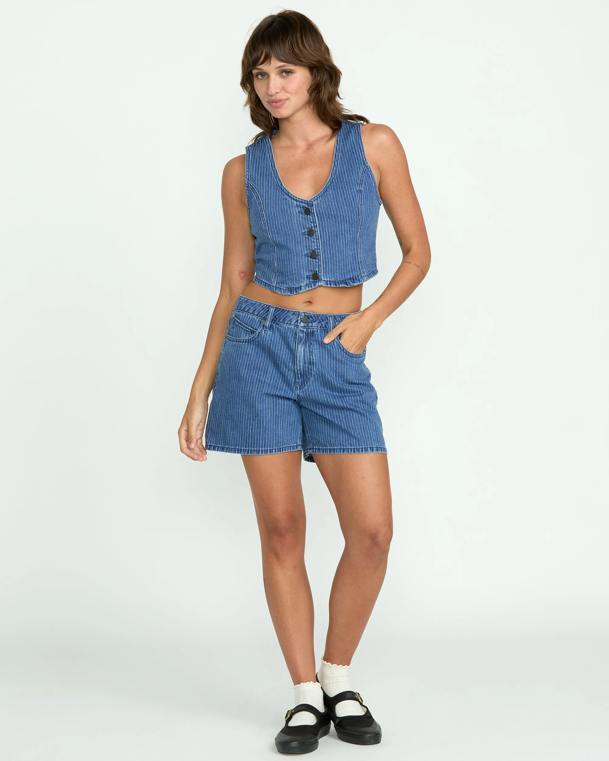 Women's Stoned Boyfriend Vest sold by Volcom product image thumbnail 4