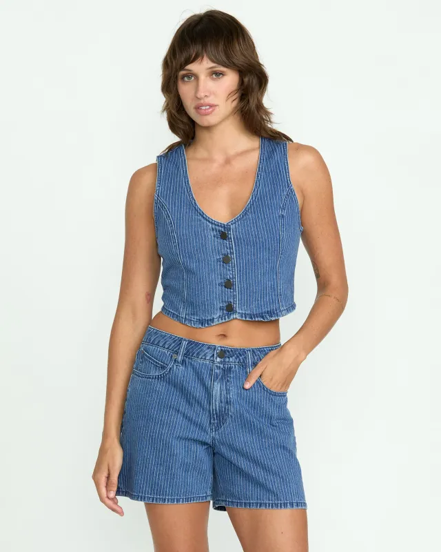 Women's Stoned Boyfriend Vest sold by Volcom