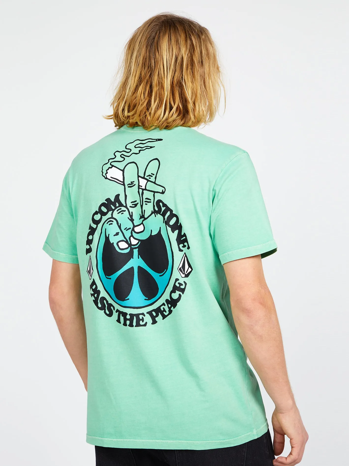 Partakerz Short Sleeve Tee - Jade sold by Volcom
