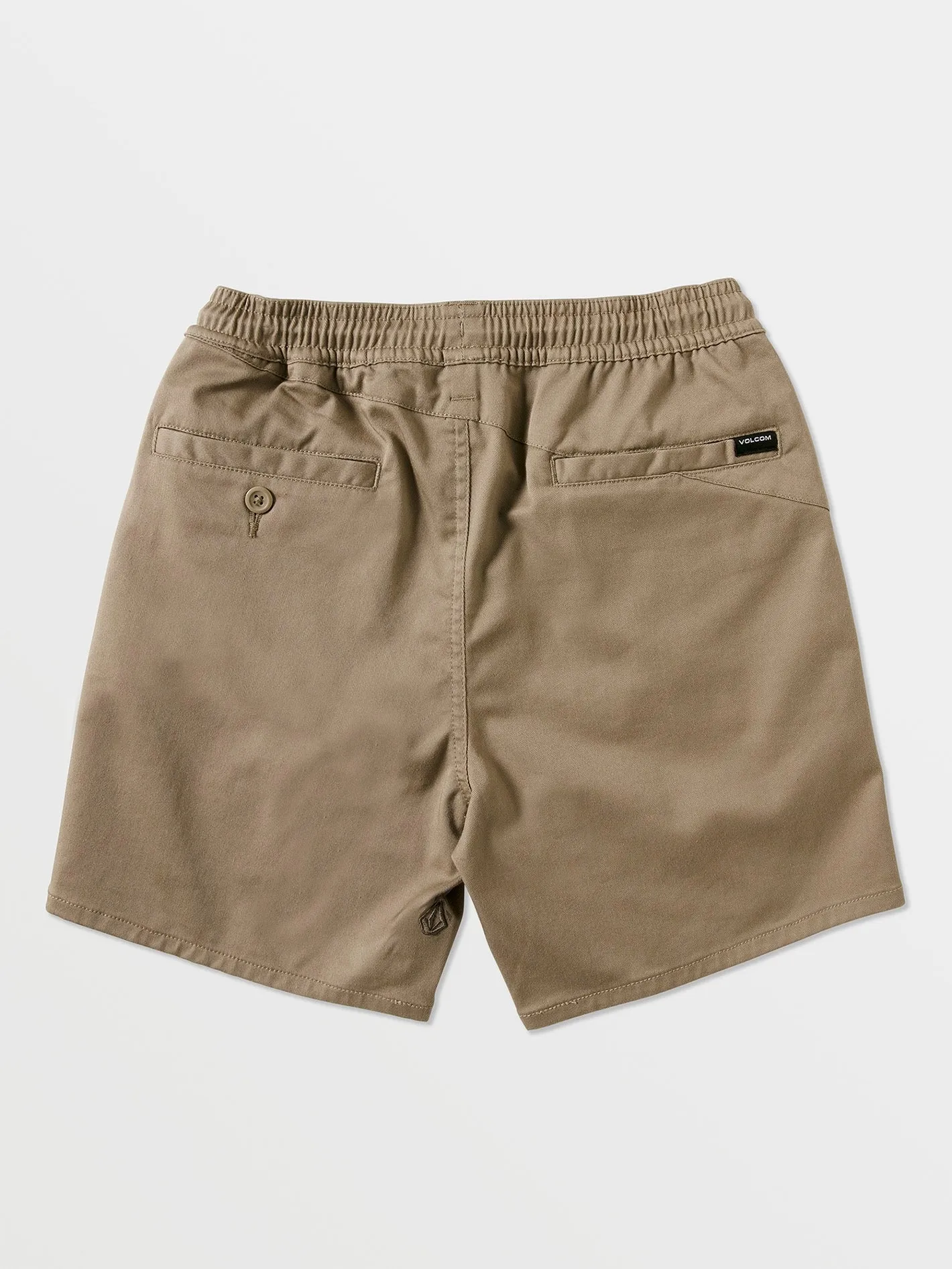 Big Boys Frickin Elastic Waist Shorts - Khaki sold by Volcom product image thumbnail 2