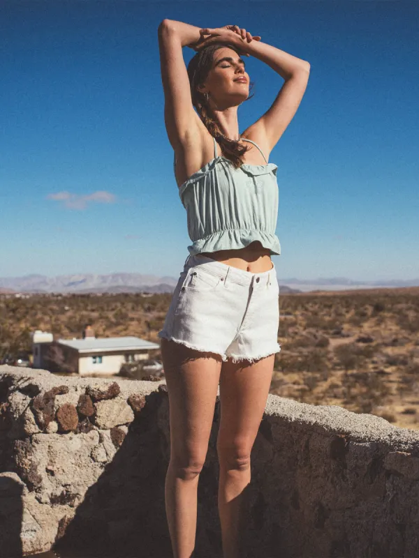 Glowing Up Cami Top - Sea Glass sold by Volcom