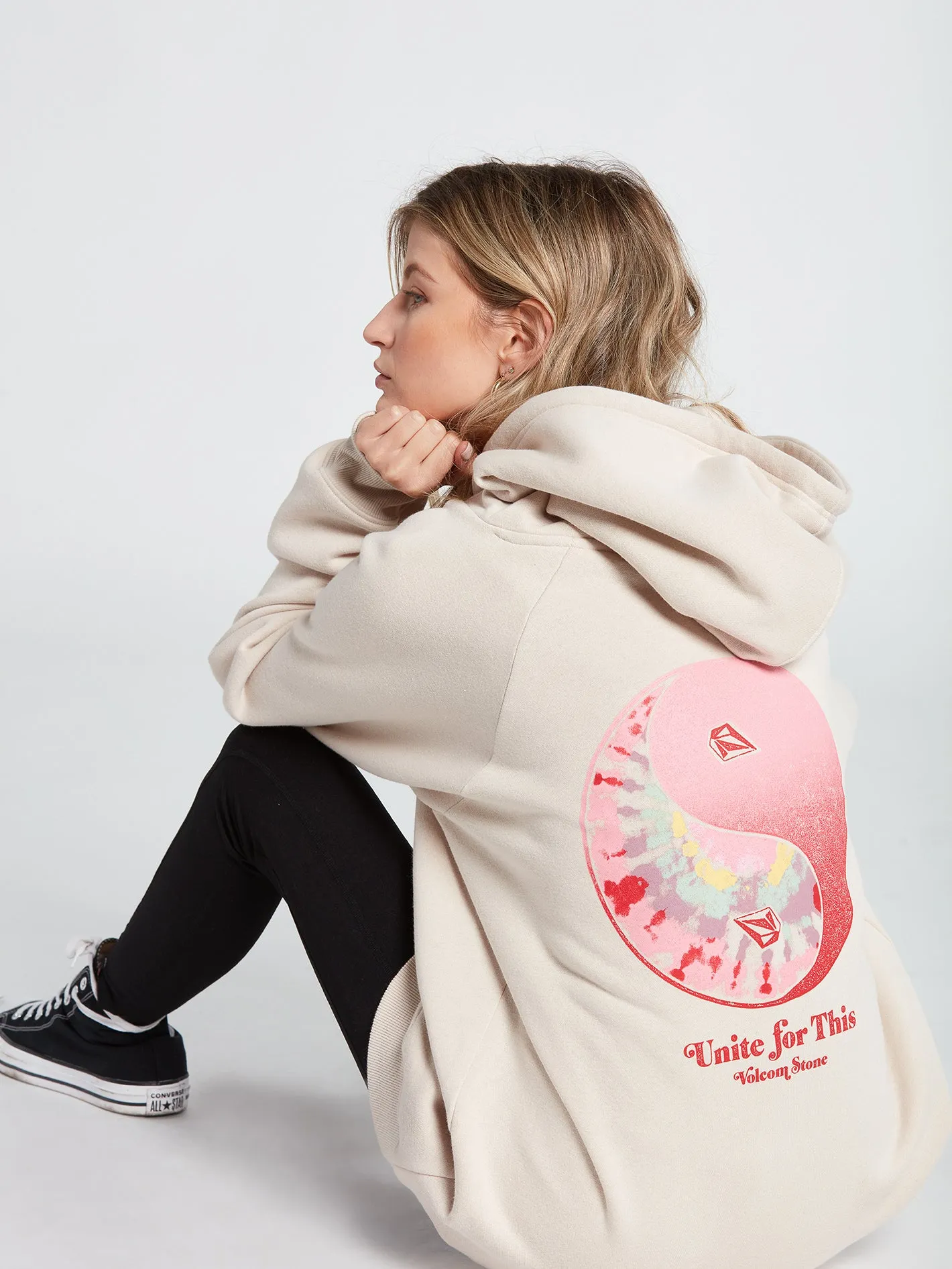 Truly Stoked Boyfriend Hoodie - Bone sold by Volcom product image thumbnail 4