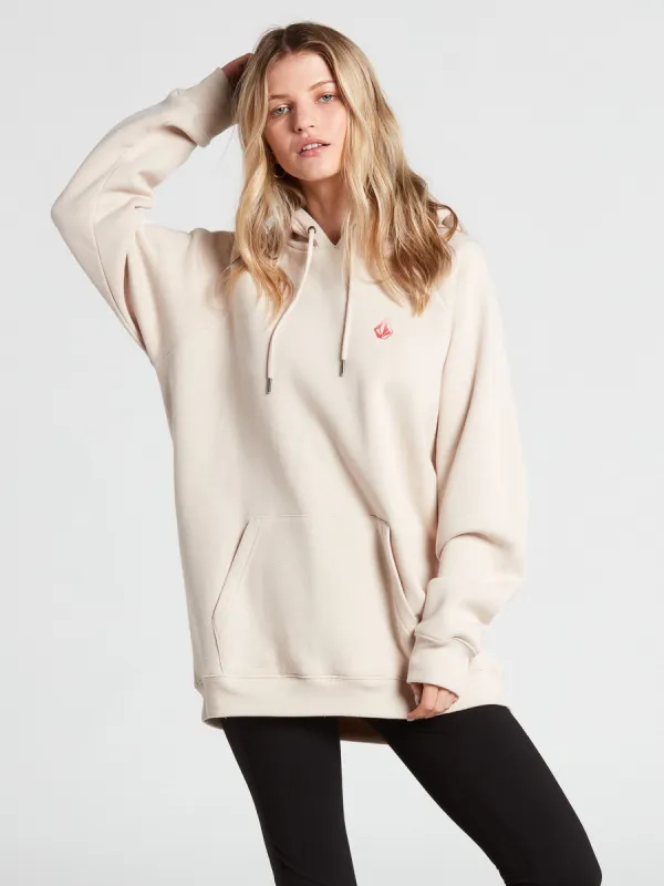 Truly Stoked Boyfriend Hoodie - Bone sold by Volcom