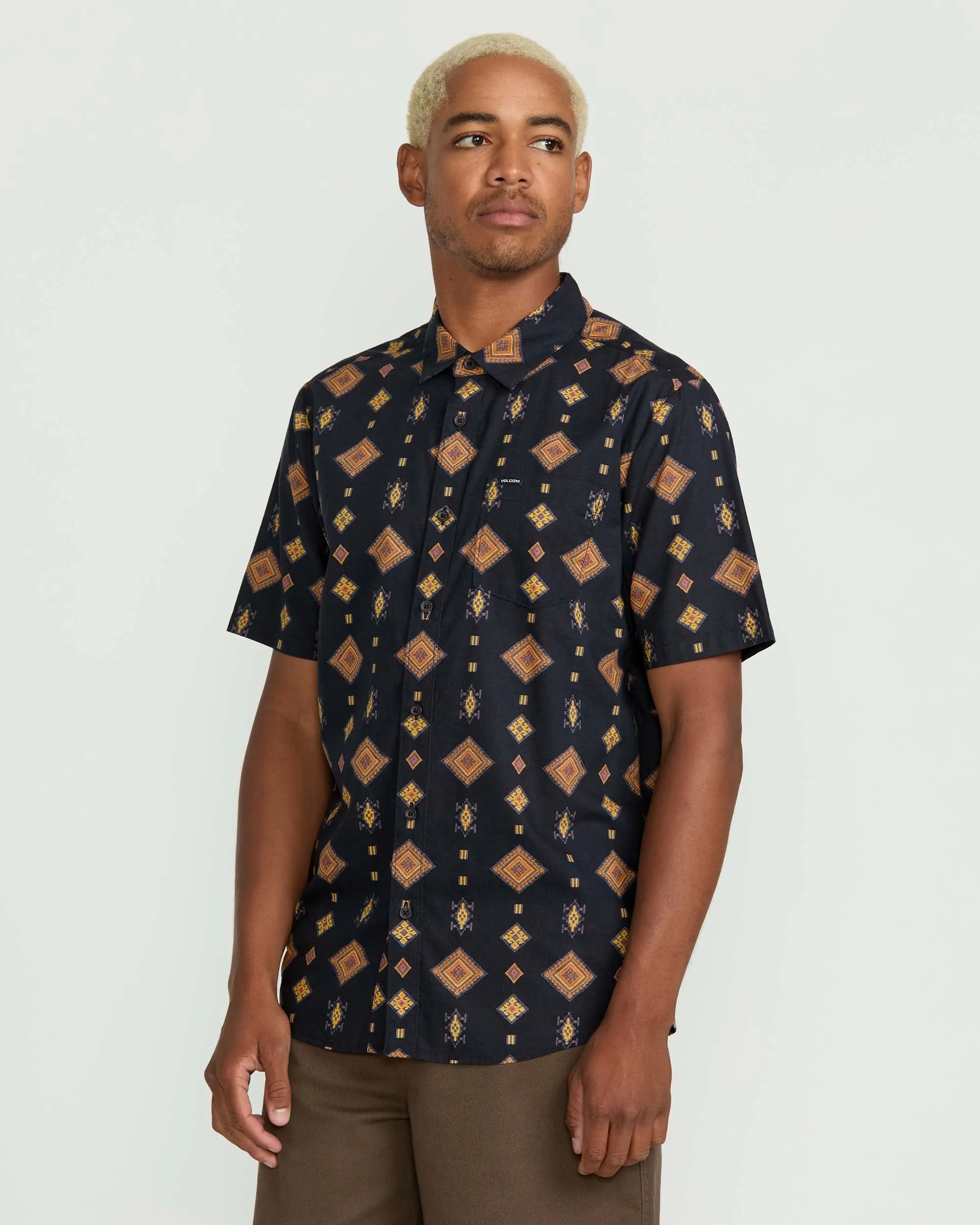 Men's Desert Dobby Short Sleeve Shirt sold by Volcom product image thumbnail 3