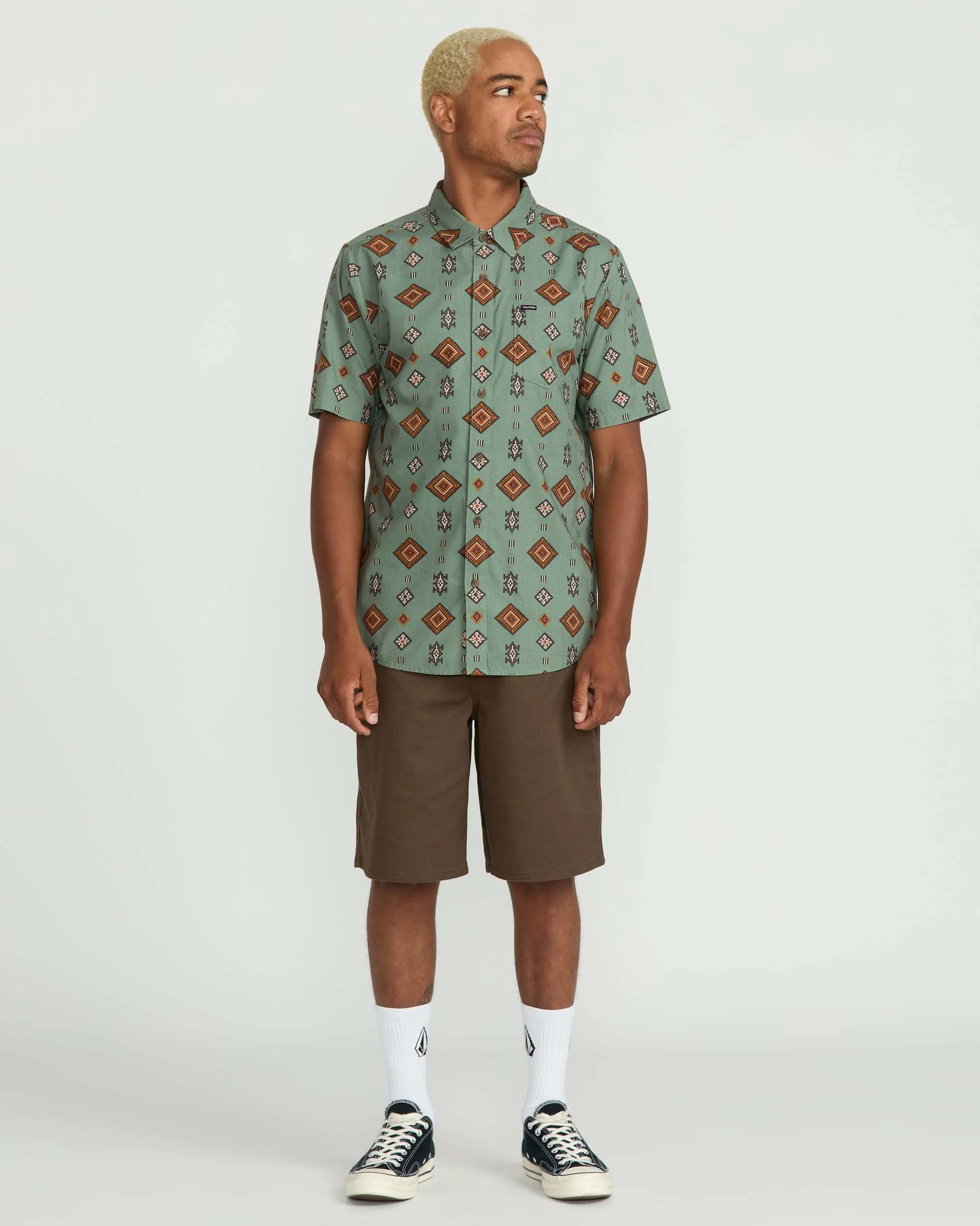Men's Desert Dobby Short Sleeve Shirt sold by Volcom product image thumbnail 3