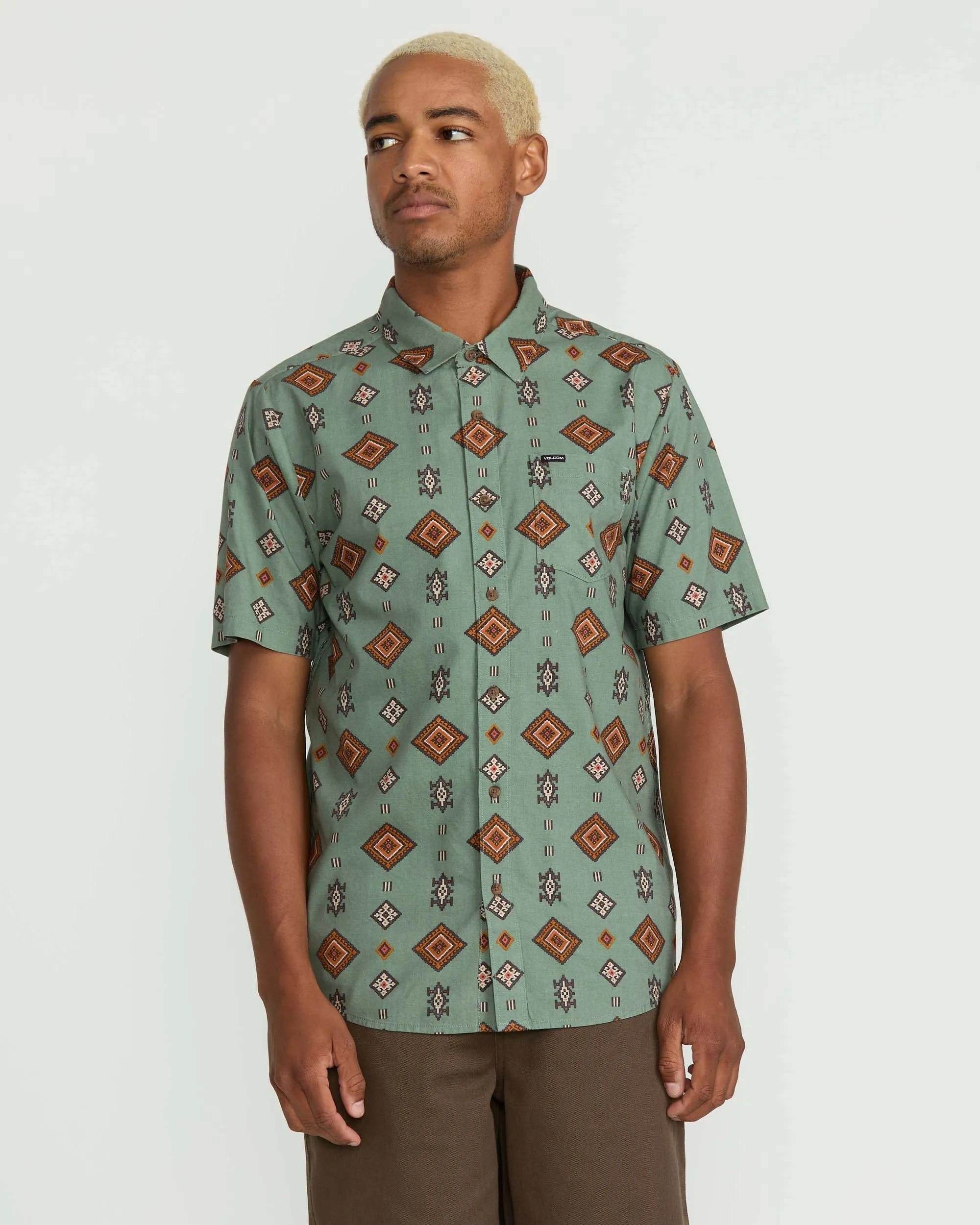 Men's Desert Dobby Short Sleeve Shirt sold by Volcom